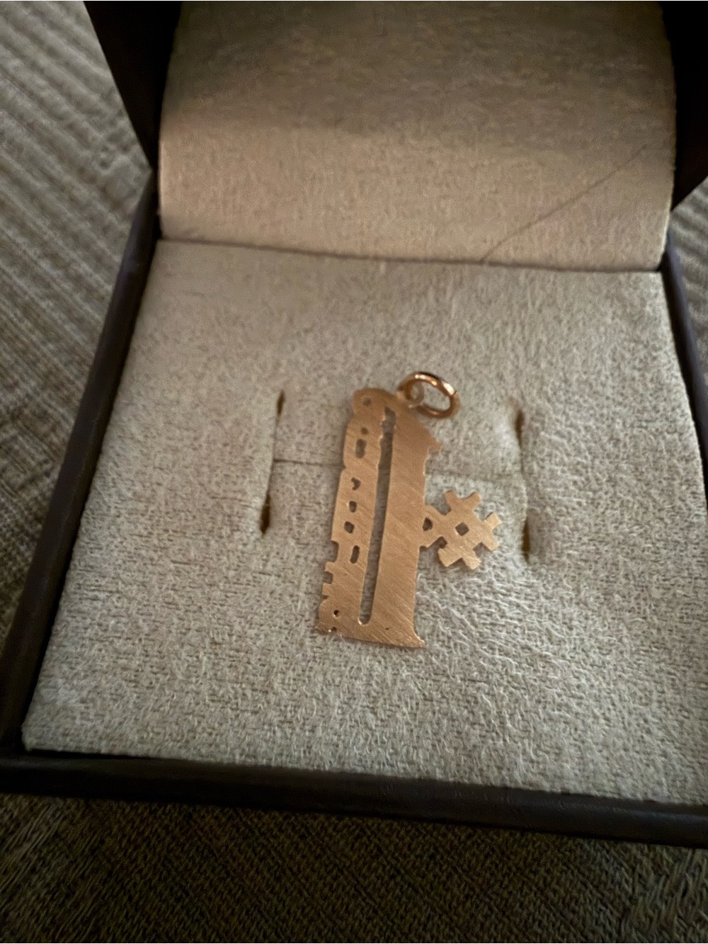 Vintage 14KT Gold Number One "#1 Daughter” Pendant Charm - Picture 4 of 5